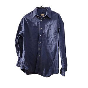 Butterfield stage L button up blue shirt
